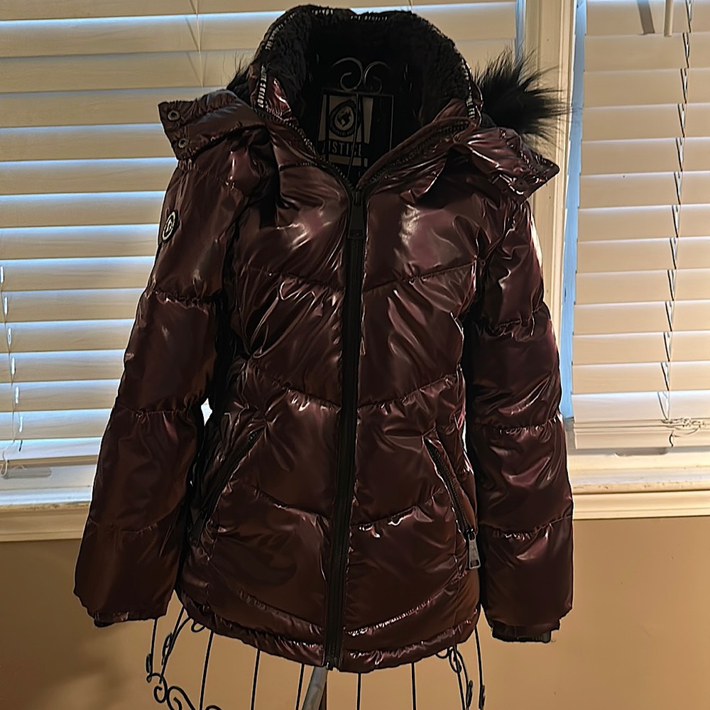 Justice puffer coat girls size 10
